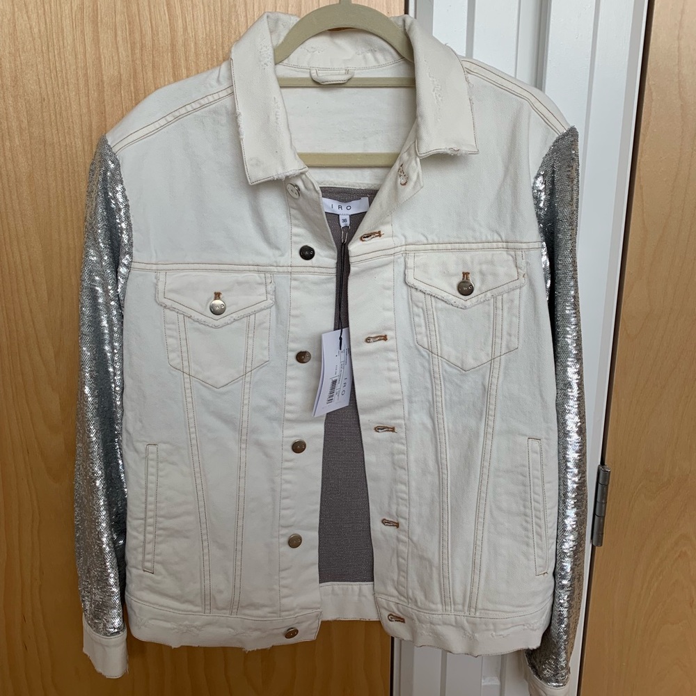 Iro Sequin Denim Jacket